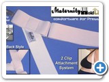 Keep you maternity pants UP with these soft Holdup clip-on undergarment suspender with quick release side clips