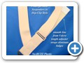 Velcro type length adjuster makes it simple to tighten up these undergarment Holdup suspenders